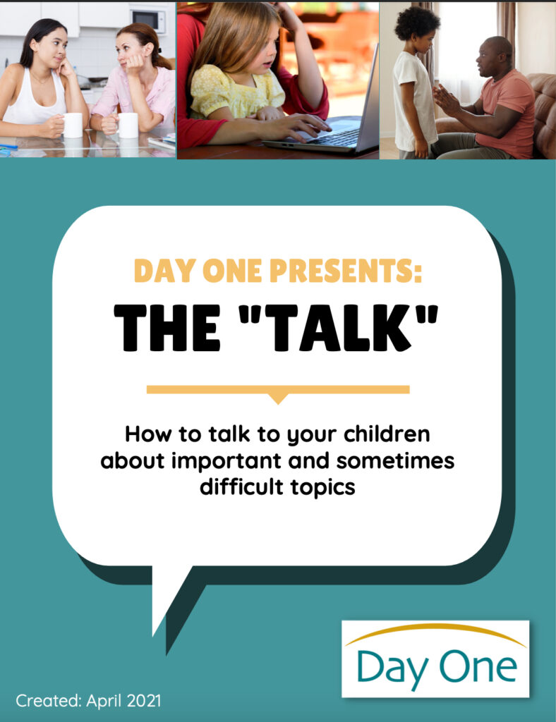 cover image for Day One's PDF "The Talk" (downloadable pdf link below)